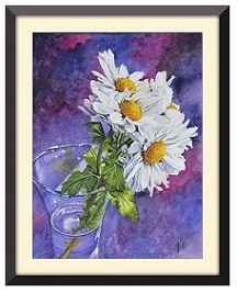 How to paint daisies in watercolour