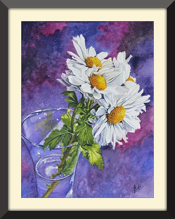 How to paint daisies in watercolour