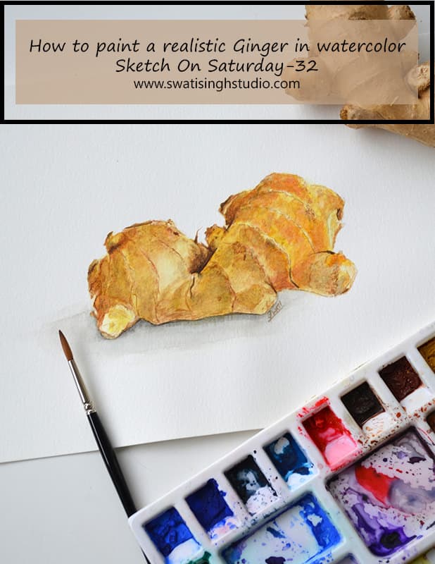 Ginger in watercolor